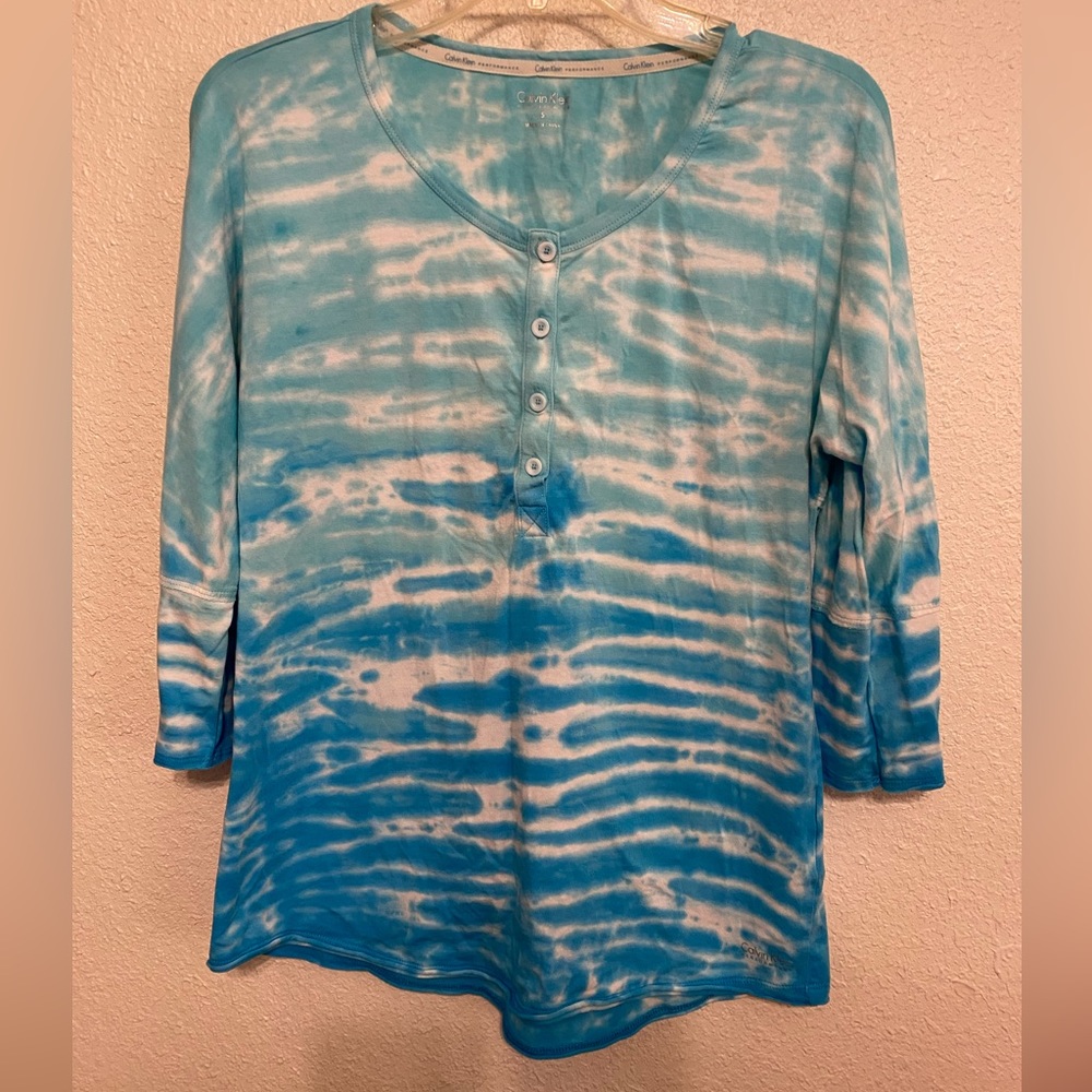 Calvin Klein Performance Ombré tie dye shirt